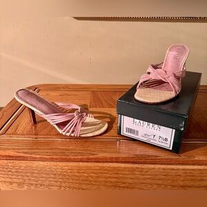 Lauren Ralph Lauren Blush Heeled Sandals